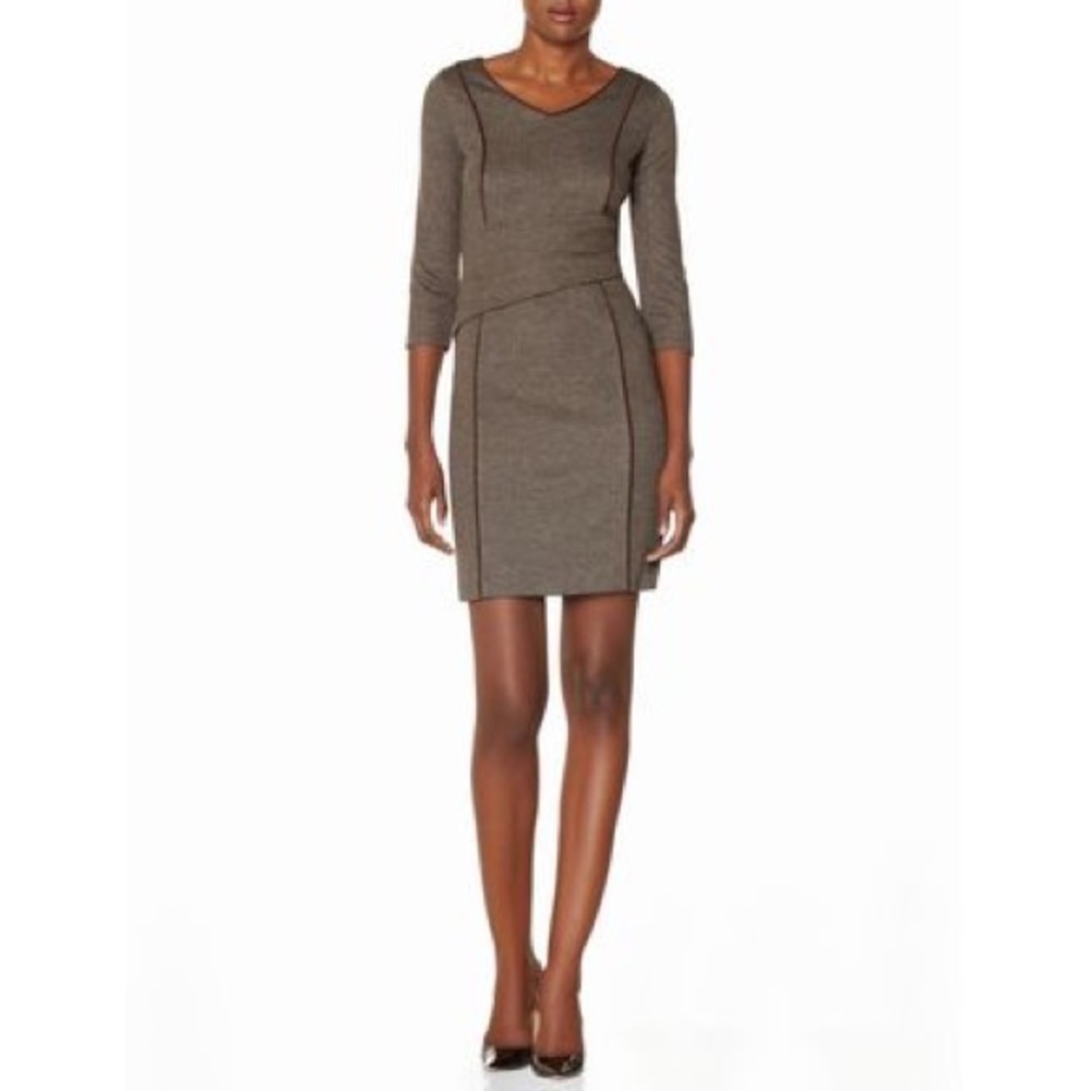 The Limited Piped Herringbone Sheath Dress